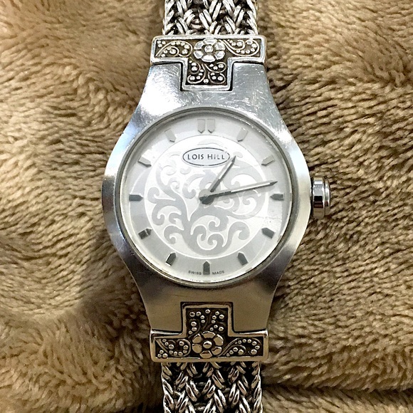 Lois Hill Accessories - LOIS HILL Scroll Face Sterling Silver Bracelet Watch